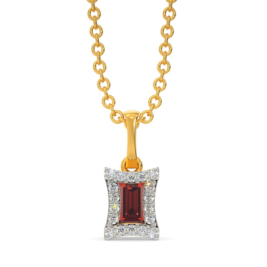 Red Famed Diamond Pendants