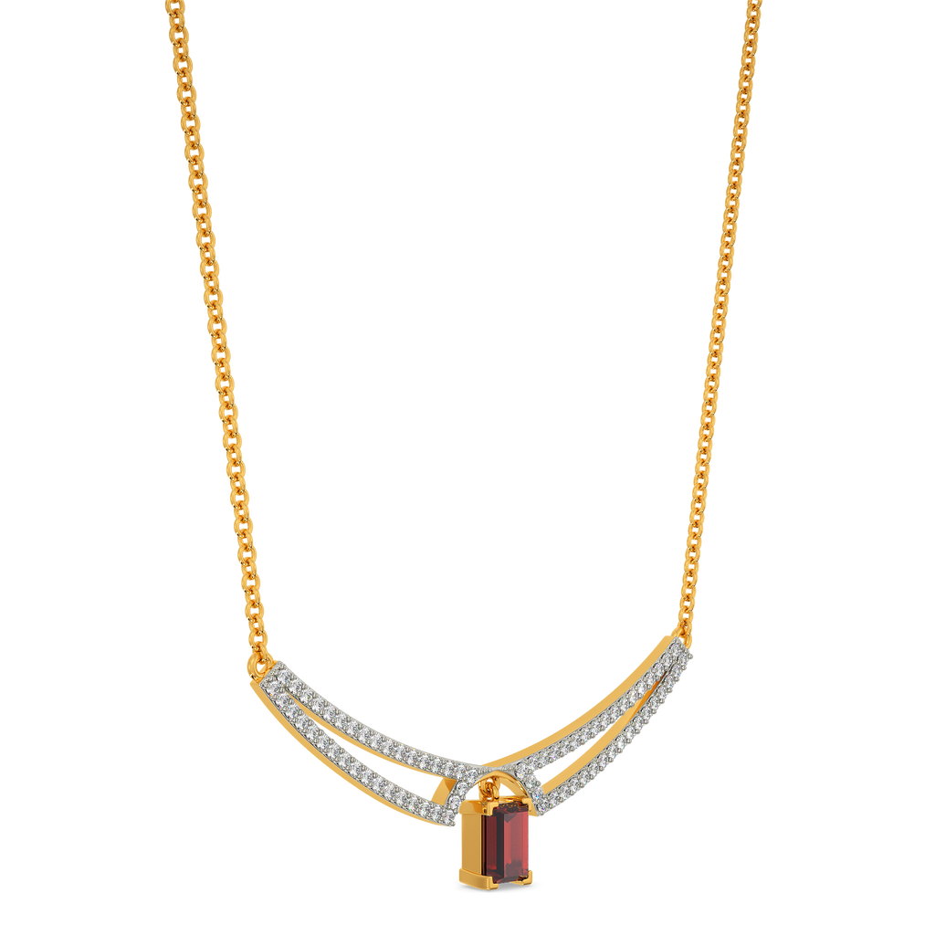 Red Fair Diamond Necklaces