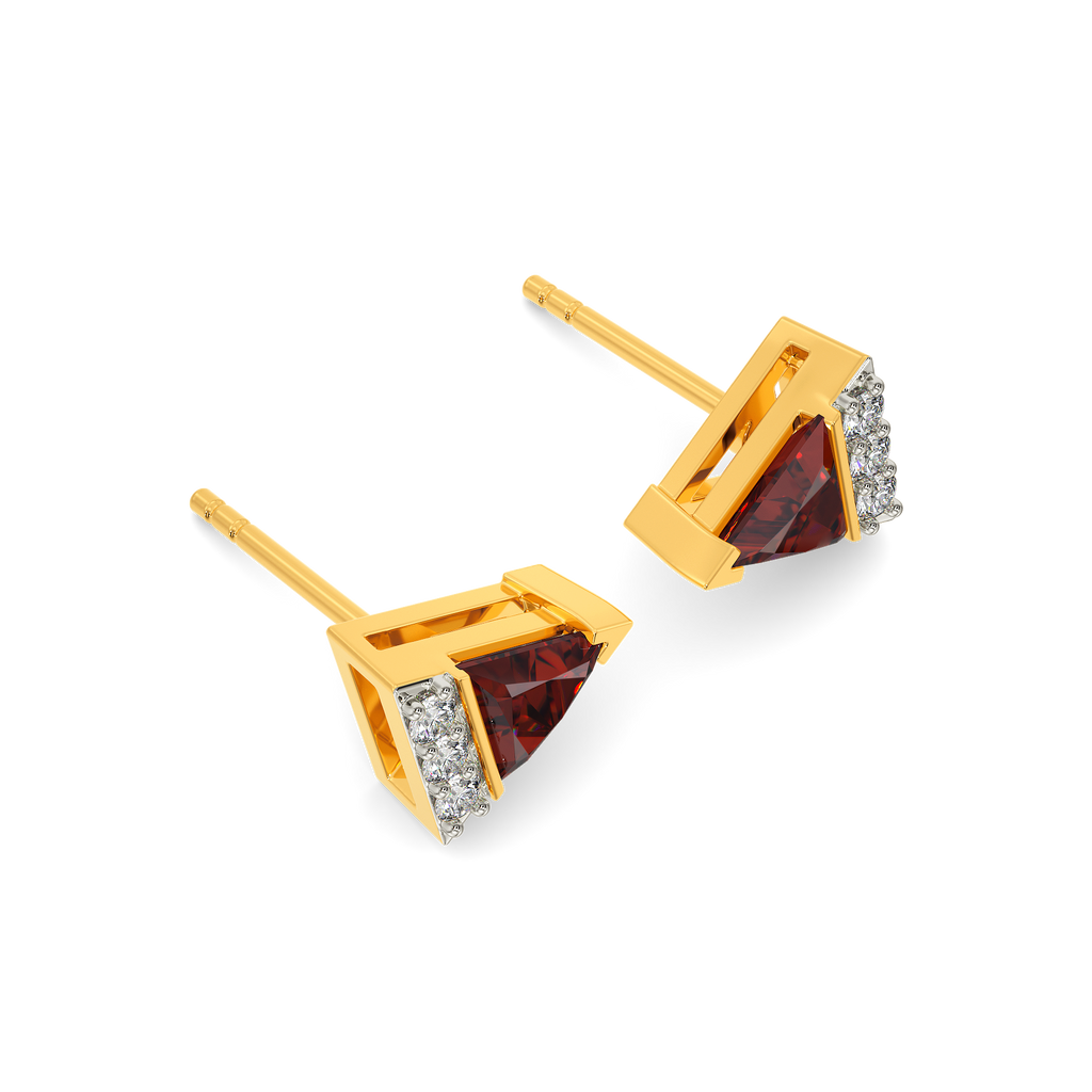 Bawse Red Diamond Earrings