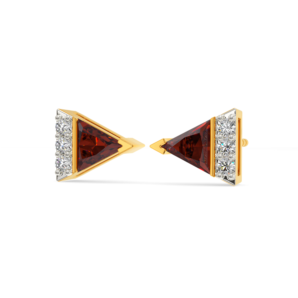Bawse Red Diamond Earrings