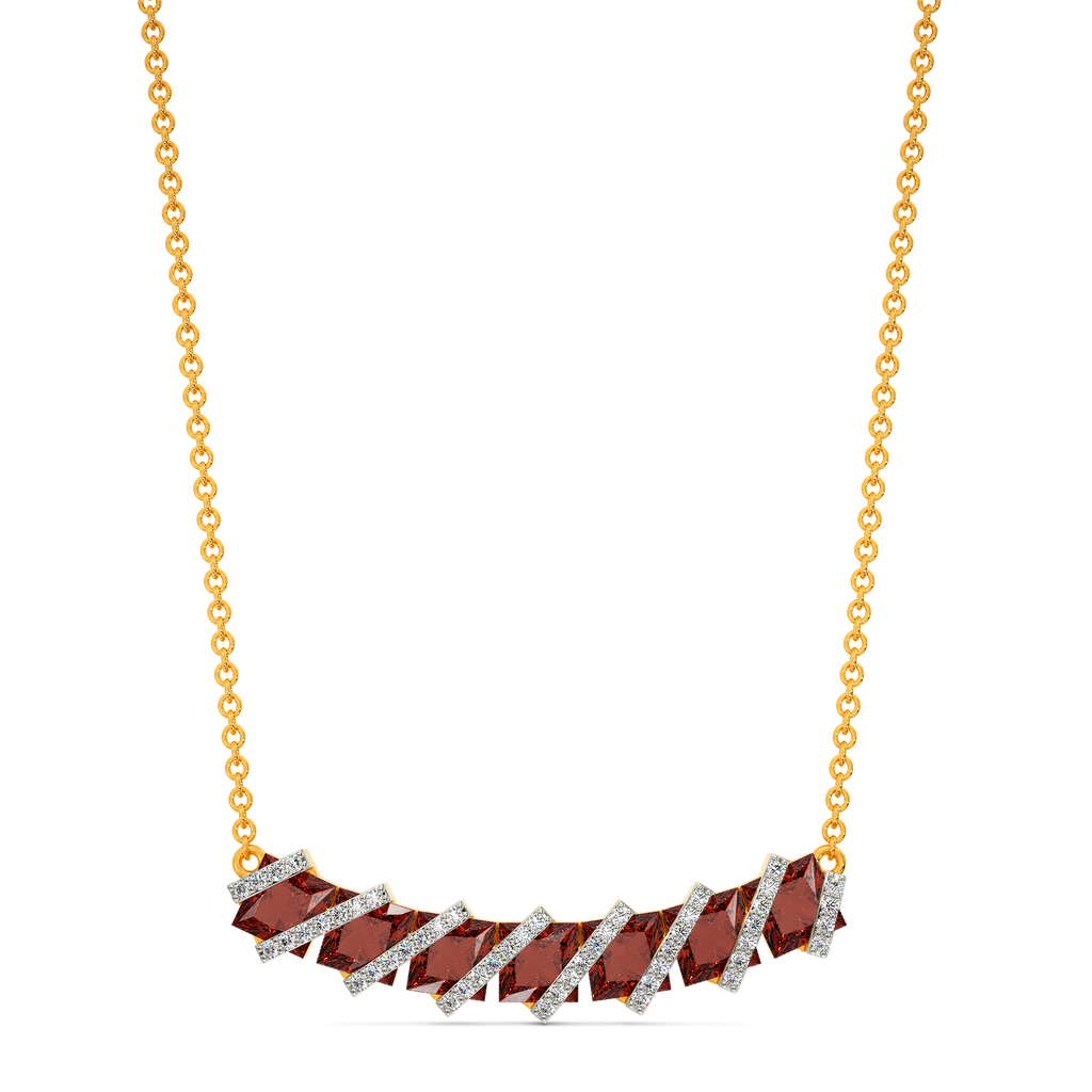 Red Dazzle Diamond Necklaces