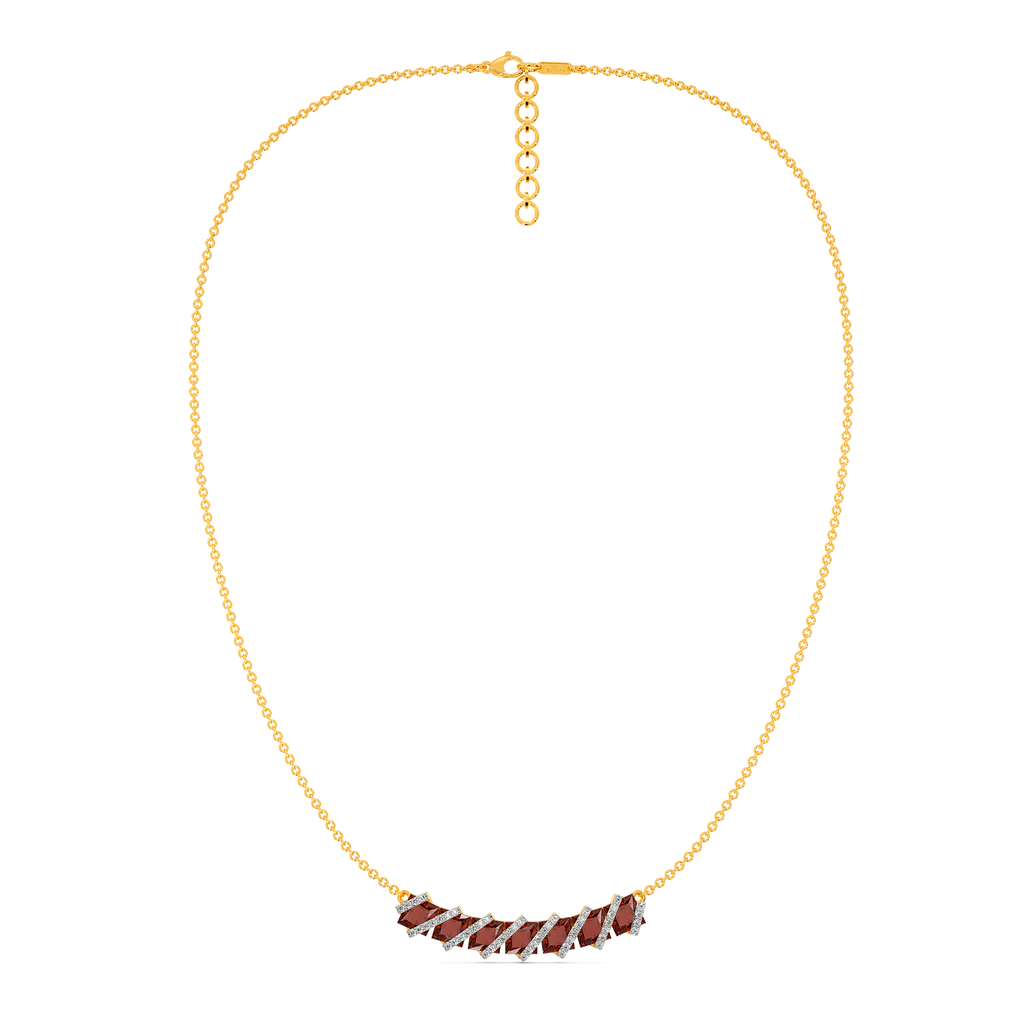 Red Dazzle Diamond Necklaces
