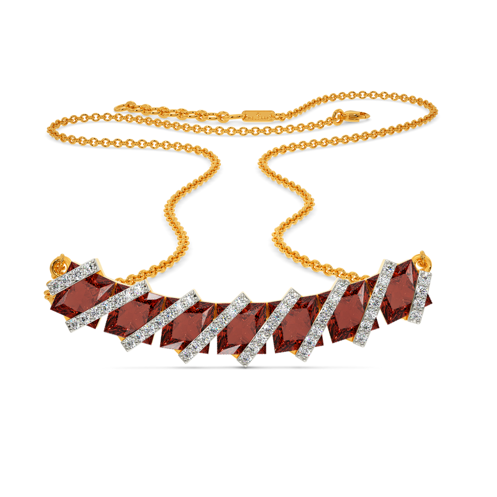 Red Dazzle Diamond Necklaces