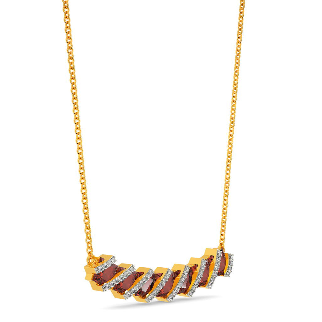 Red Dazzle Diamond Necklaces