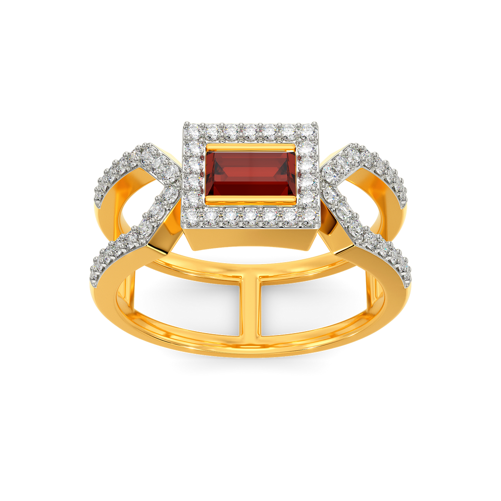 Poppin Red Diamond Rings