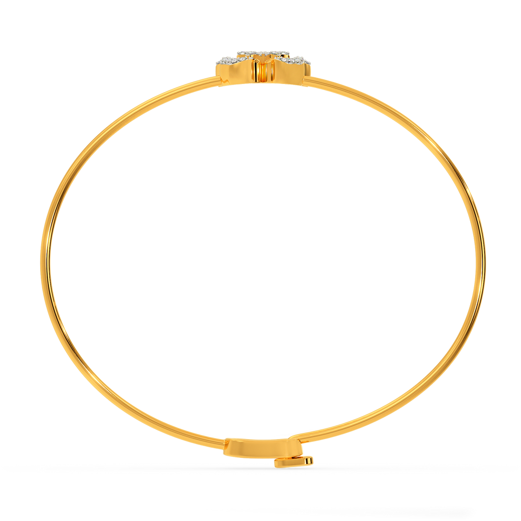 Sing The Floral Song Diamond Bangles