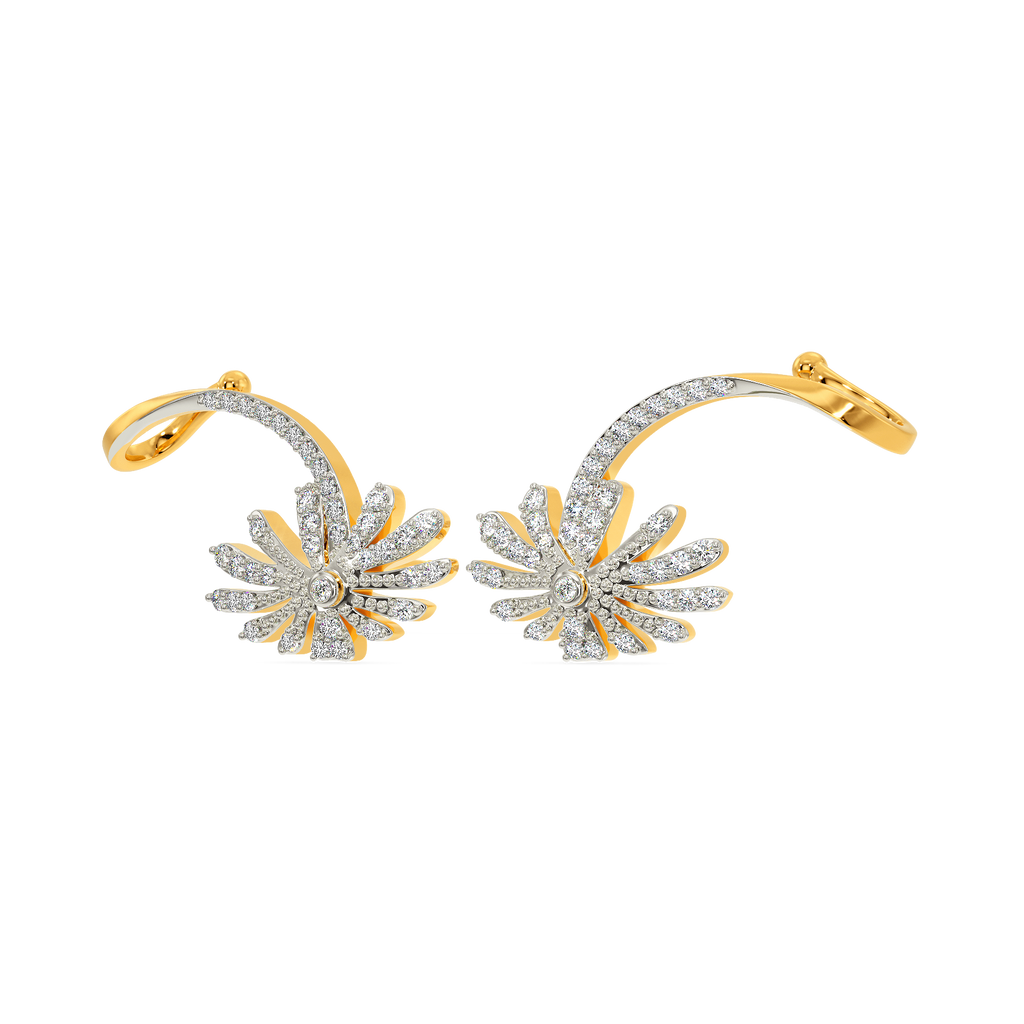 Song Of The Jasmine Diamond Earrings