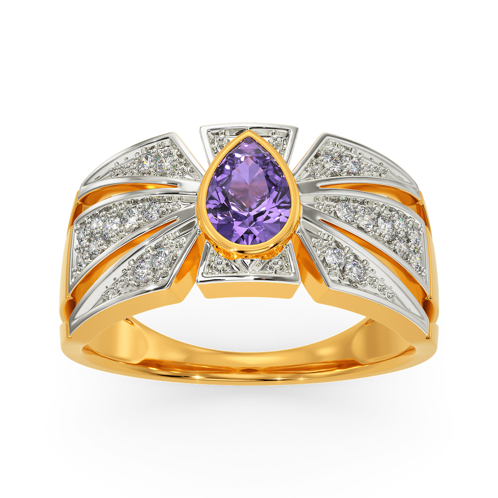 Purple Power Diamond Rings
