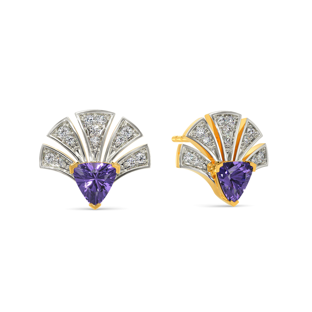 Purple Power Diamond Earrings