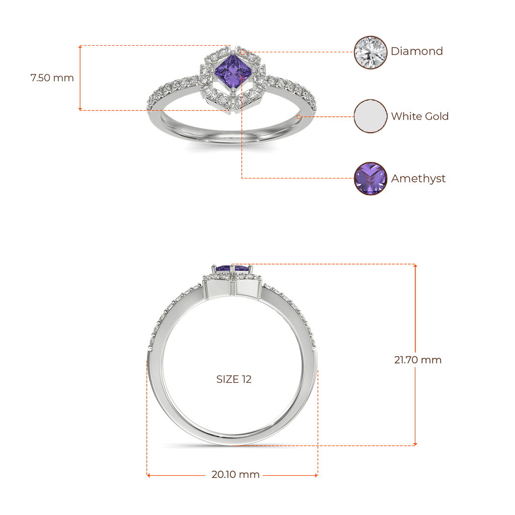 Ultra Violet Diamond Rings