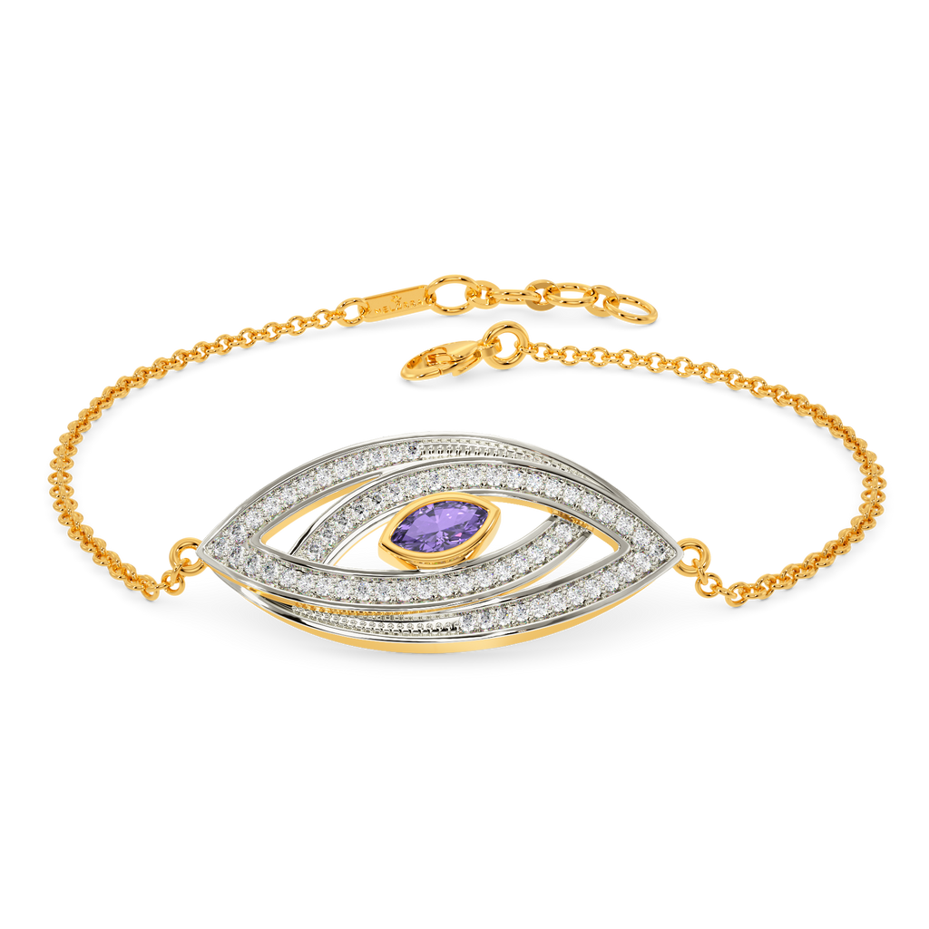 I See Purple Diamond Bracelets