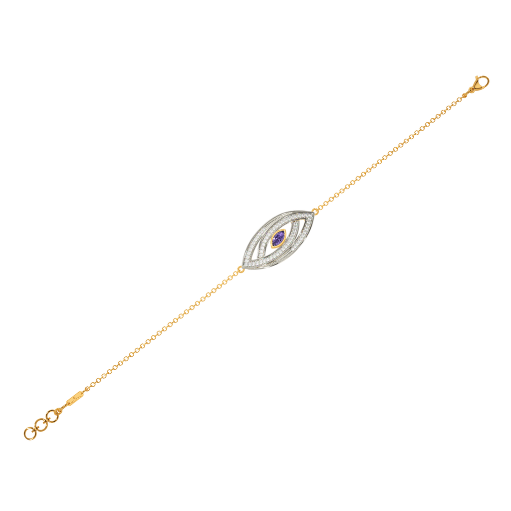 I See Purple Diamond Bracelets