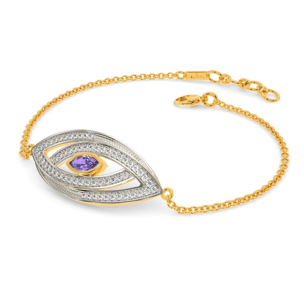 I See Purple Diamond Bracelets