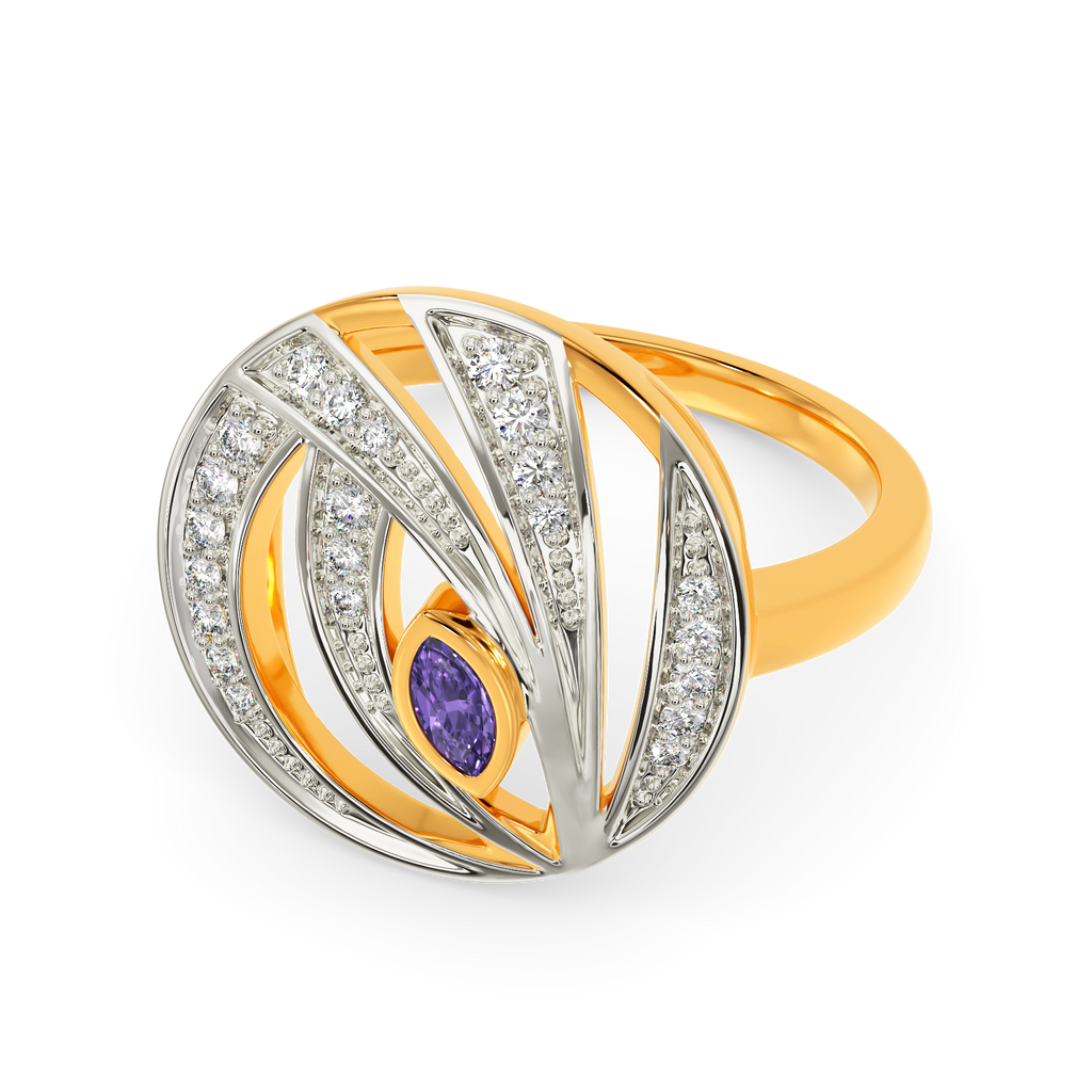 I See Purple Diamond Rings