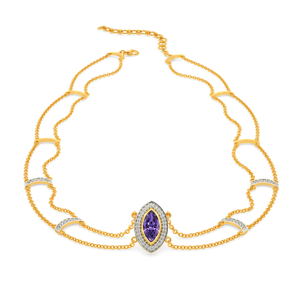 I See Purple Diamond Necklaces