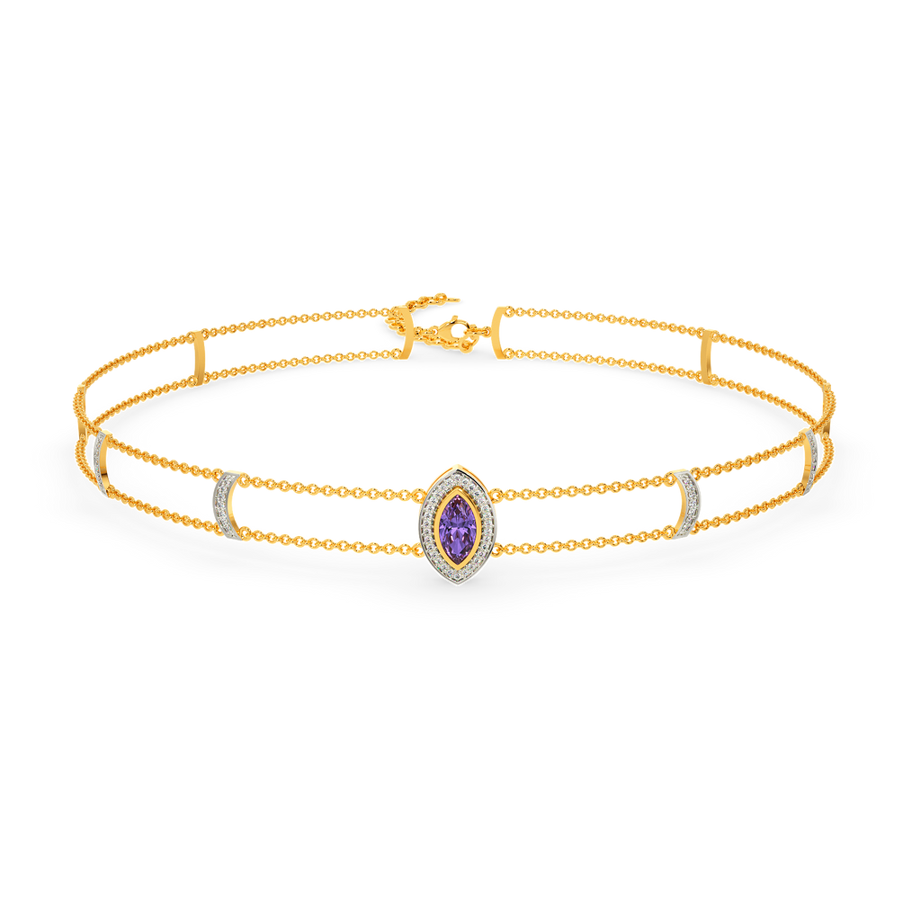 I See Purple Diamond Necklaces