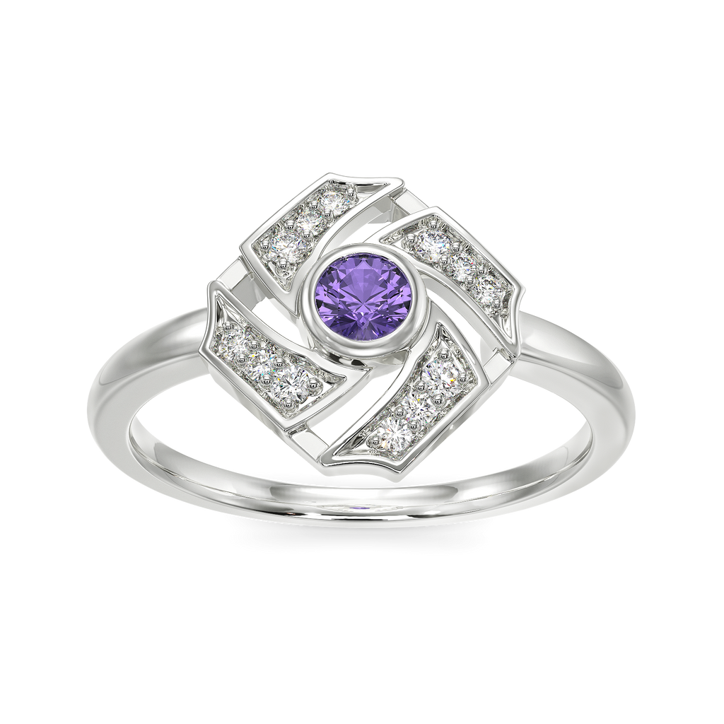 Violet Wonder Diamond Rings