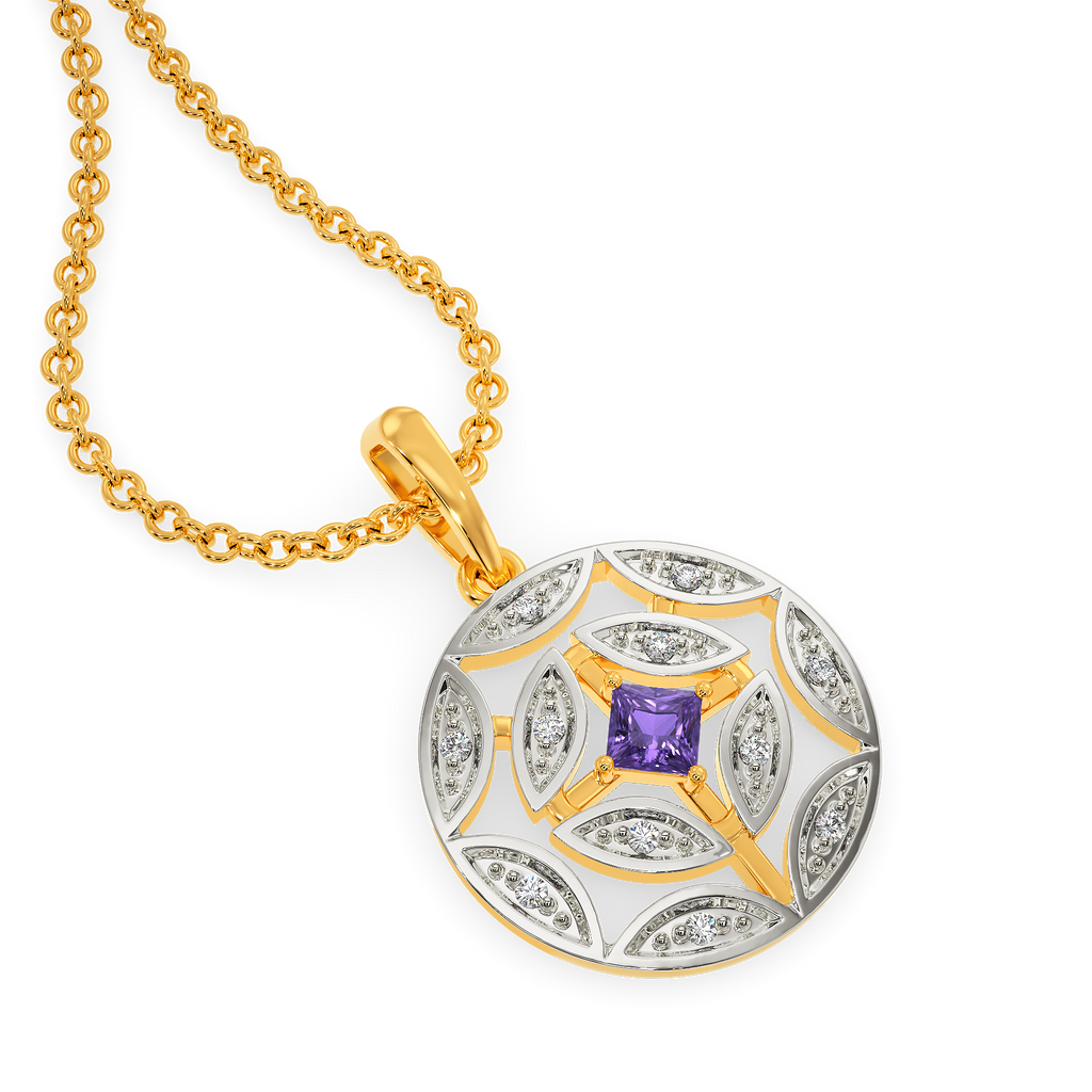 Beguiling Violet Diamond Pendants