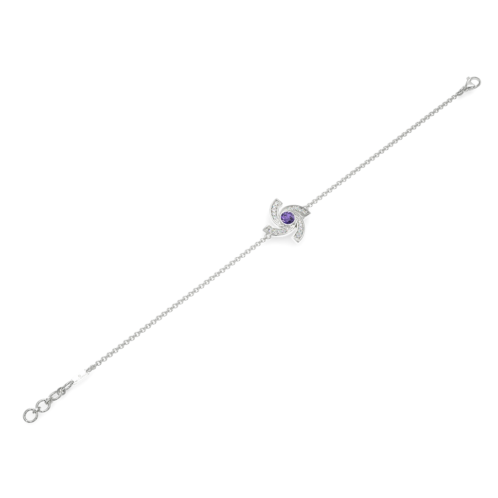 Captivating Purple Diamond Bracelets