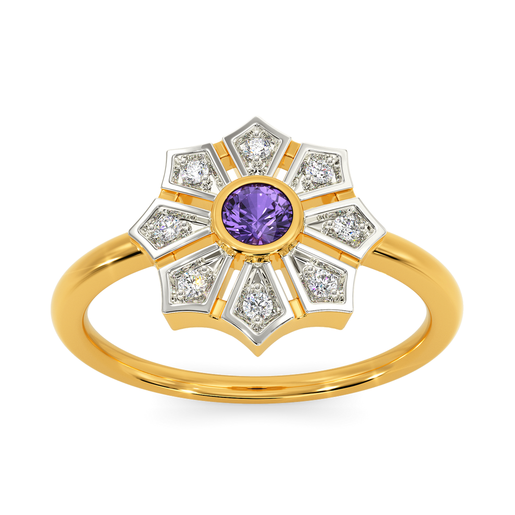 In A Purple Mood Diamond Rings