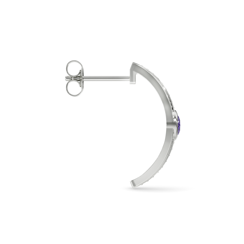 Purple Saga Diamond Earrings