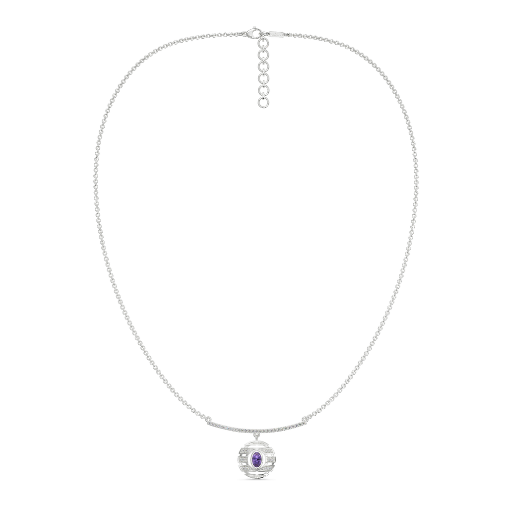 Purple Saga Diamond Necklaces