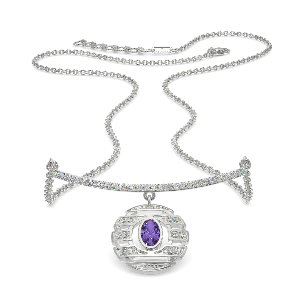 Purple Saga Diamond Necklaces