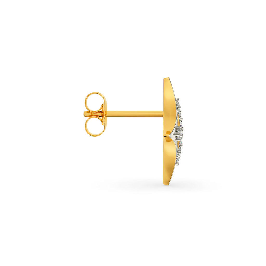 Cuts In Stars Diamond Earrings