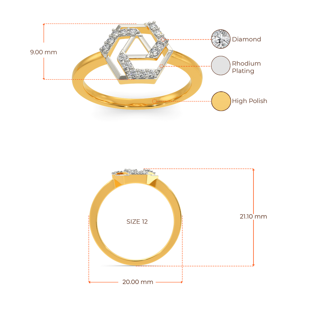 Hexa Cuts Diamond Rings