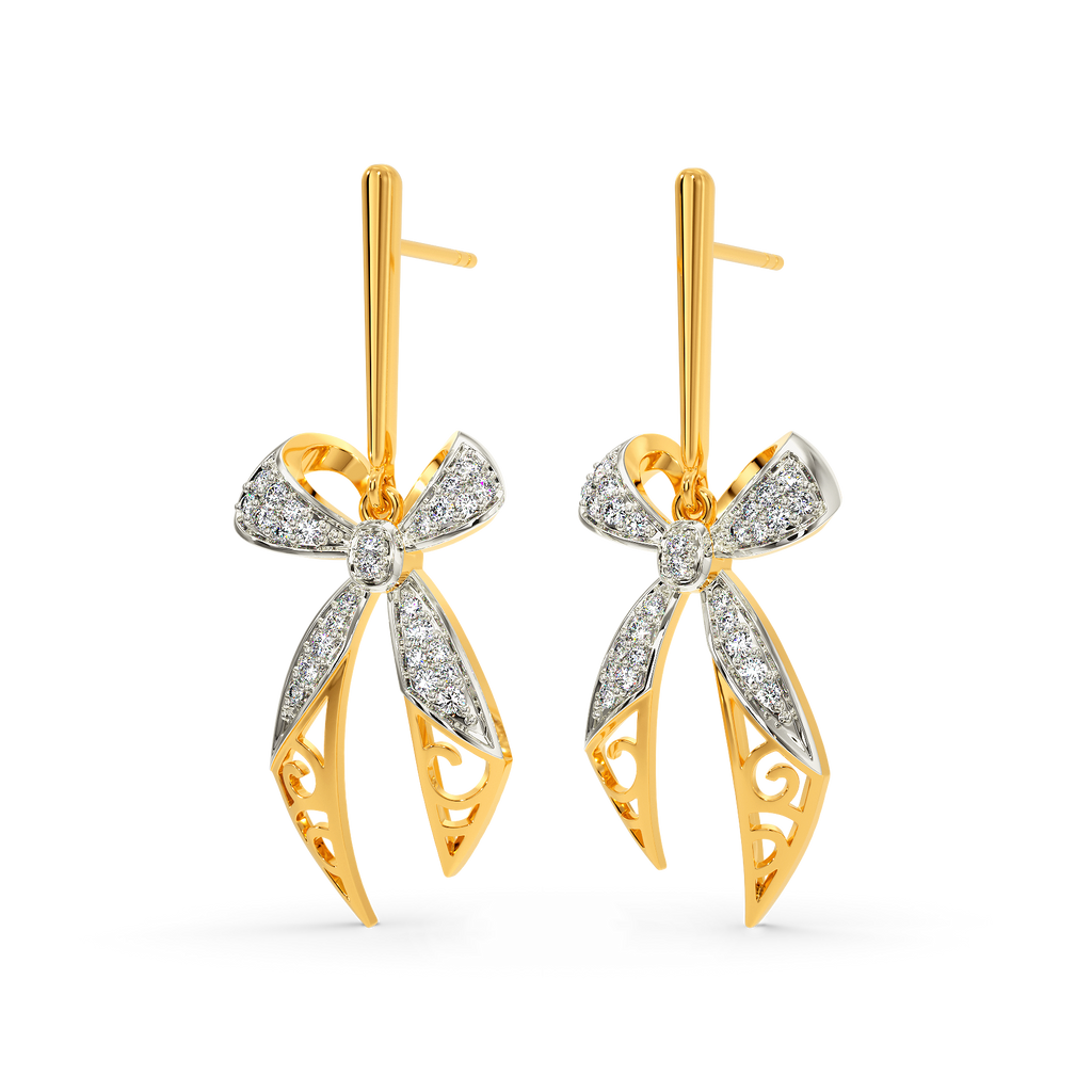 Bow Love Diamond Earrings