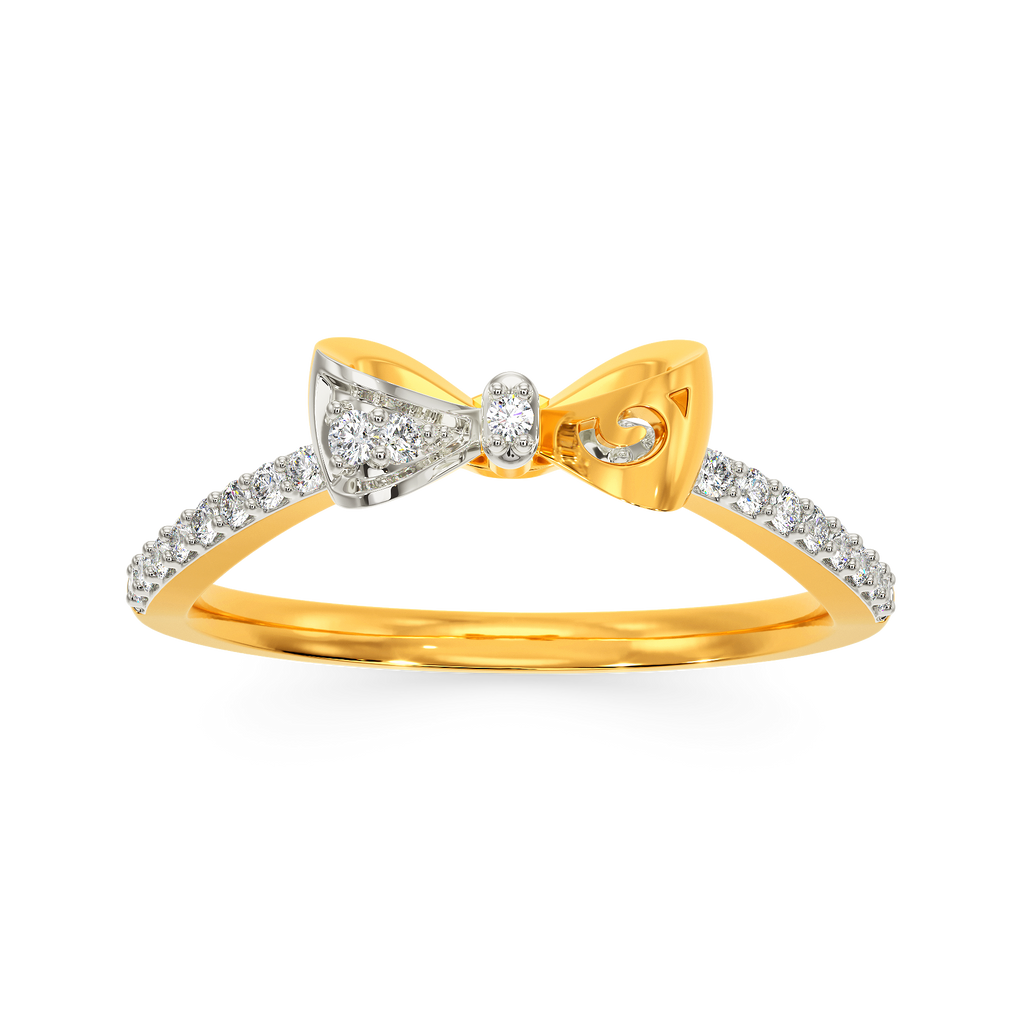 Sneak A Bow Diamond Rings