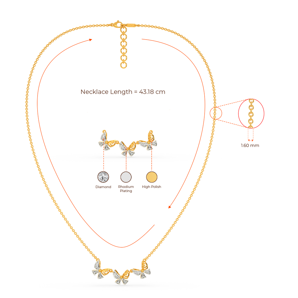 Bow Talk Diamond Necklaces