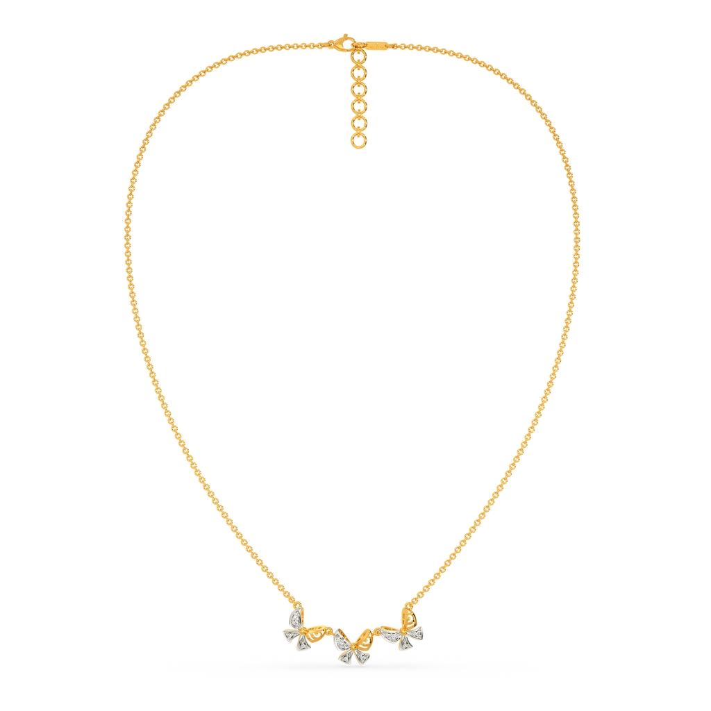 Bow Talk Diamond Necklaces