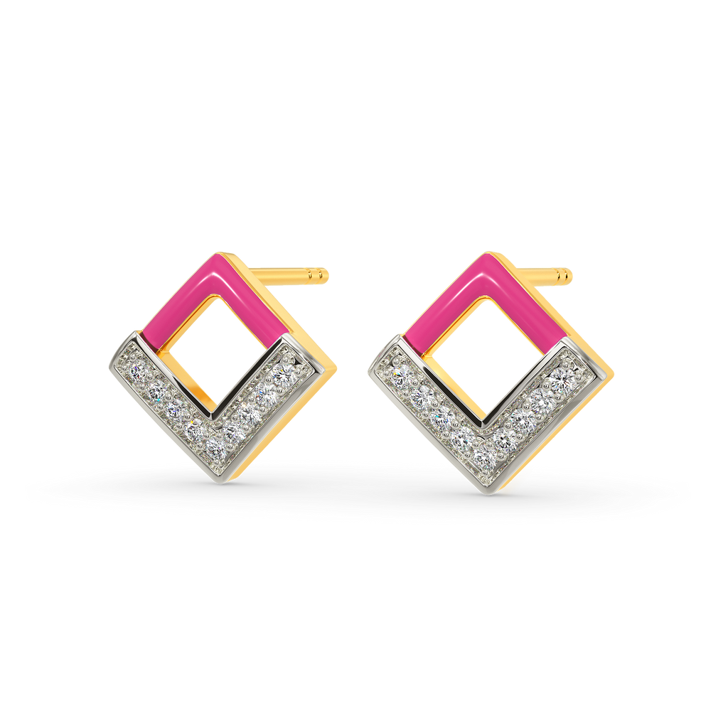 Blush Magic Diamond Earrings