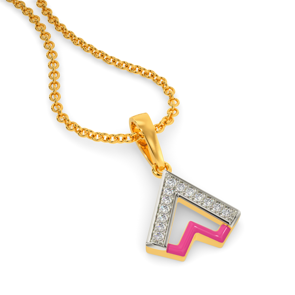 On The PInk Side Diamond Pendants