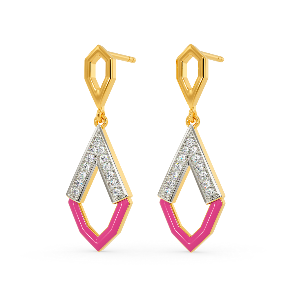 Pink Parade Diamond Earrings