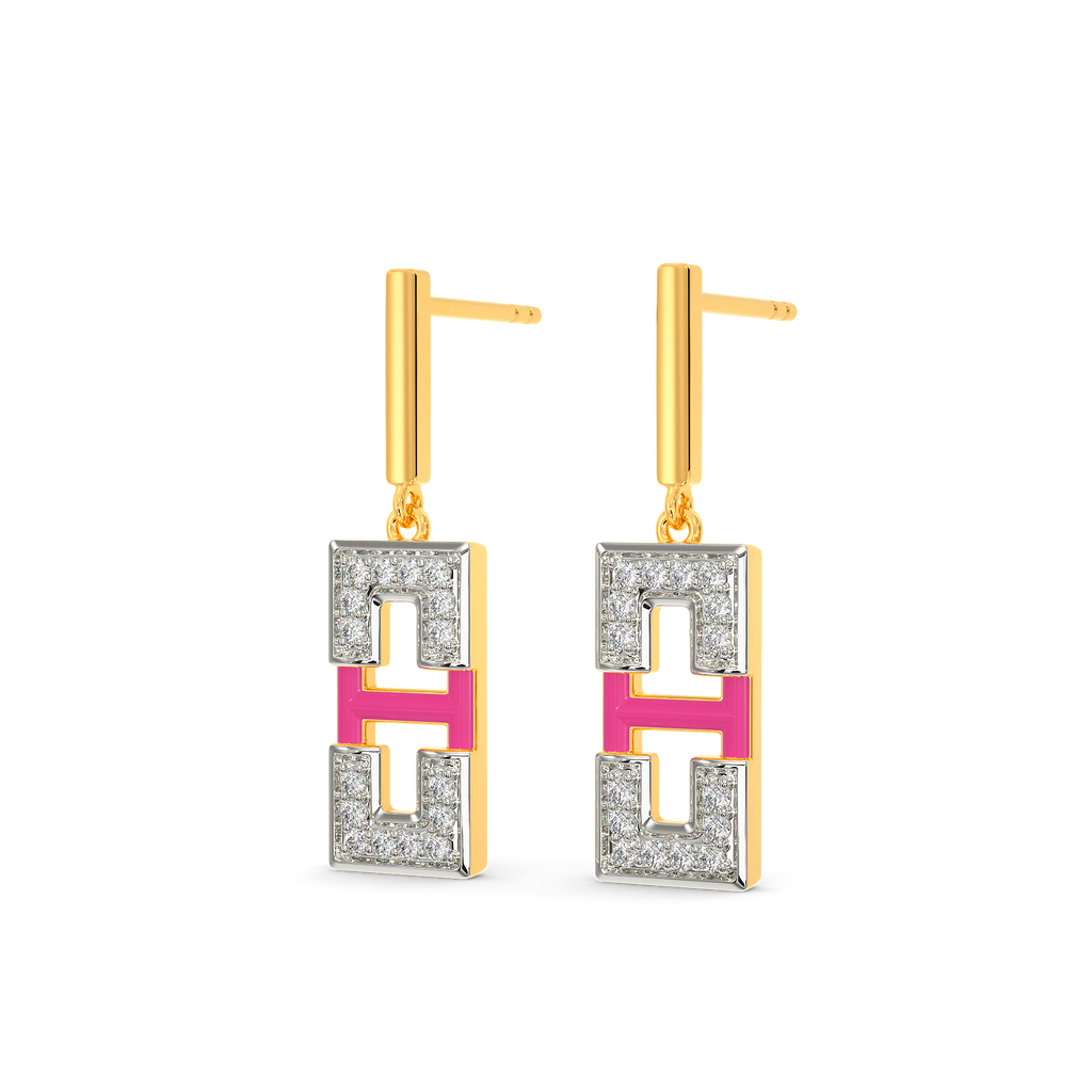 Total Pink Diamond Earrings