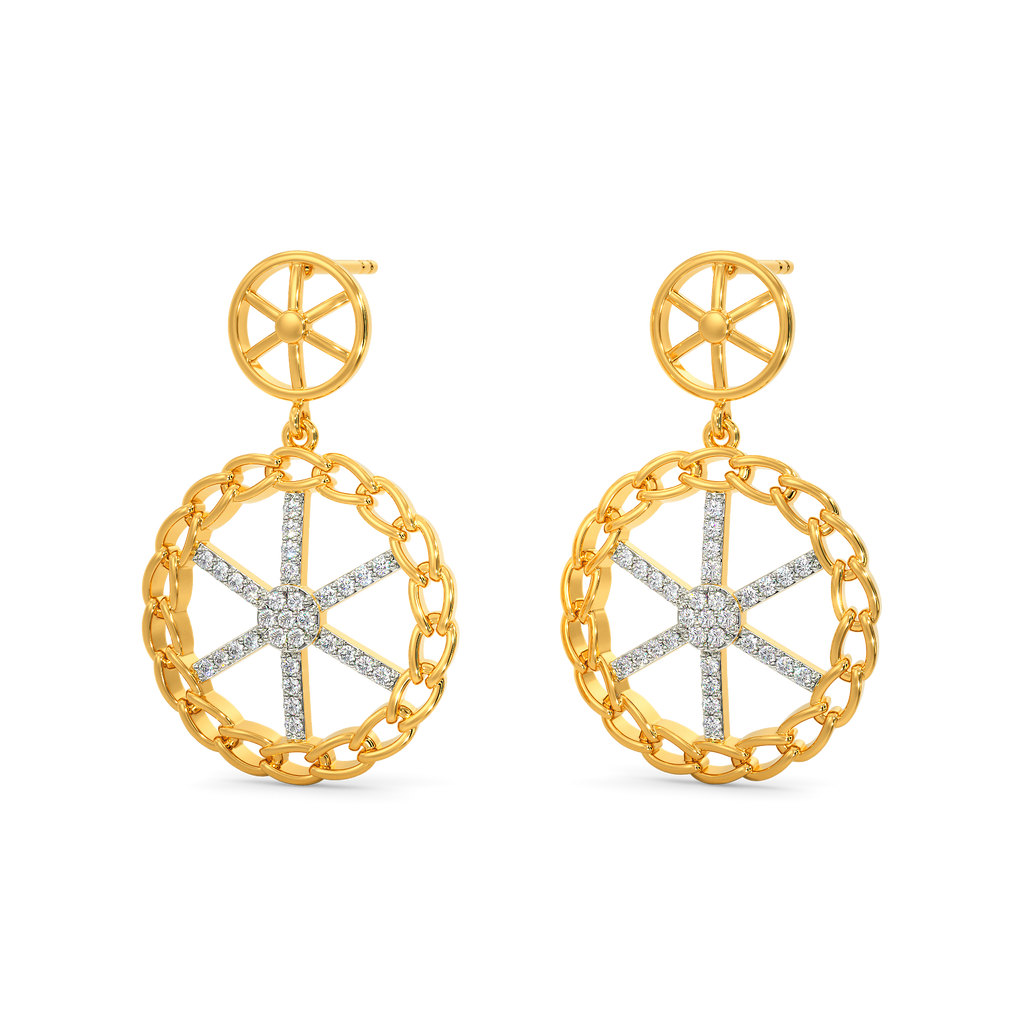 Crochet Zest Diamond Earrings