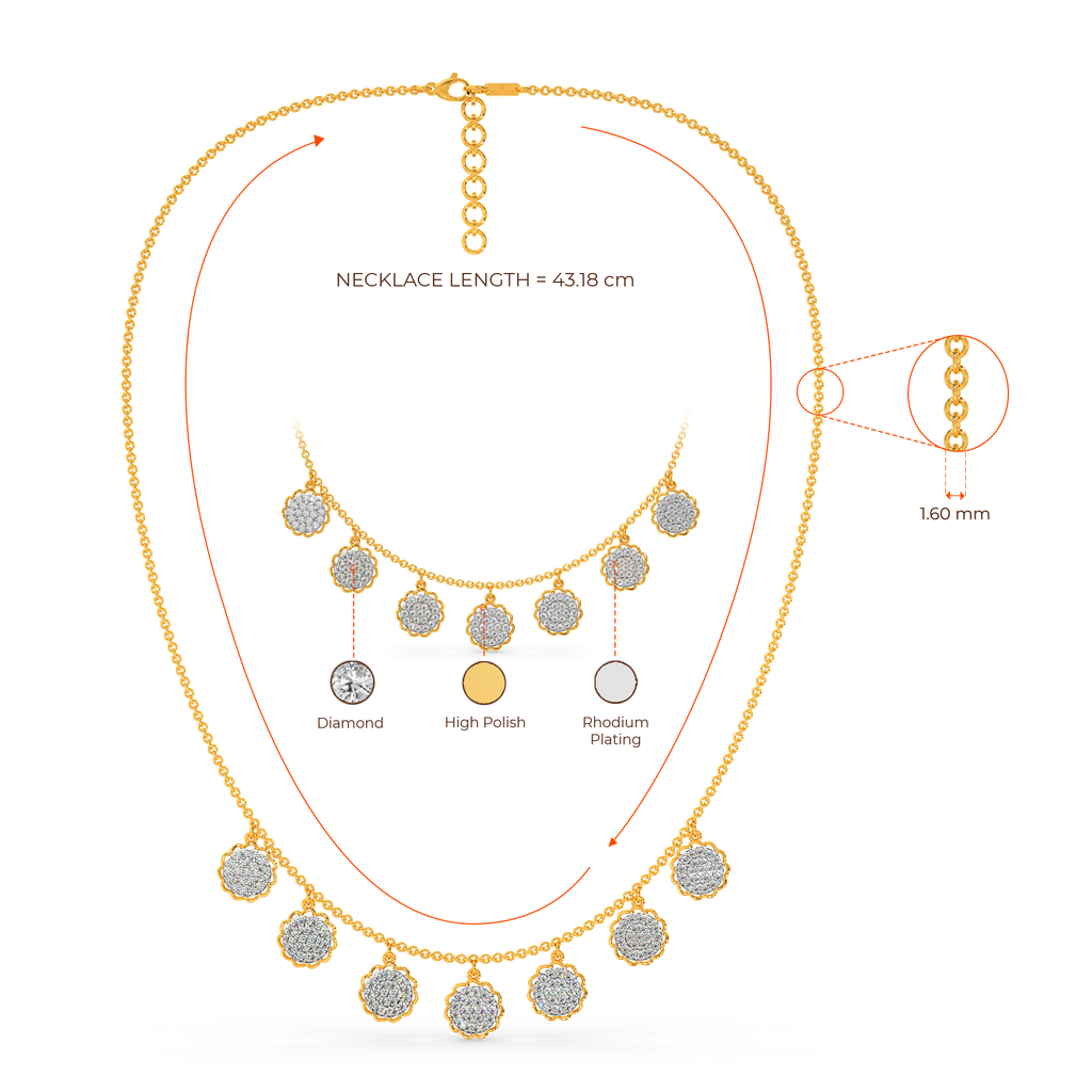 Crochet Zest Diamond Necklaces