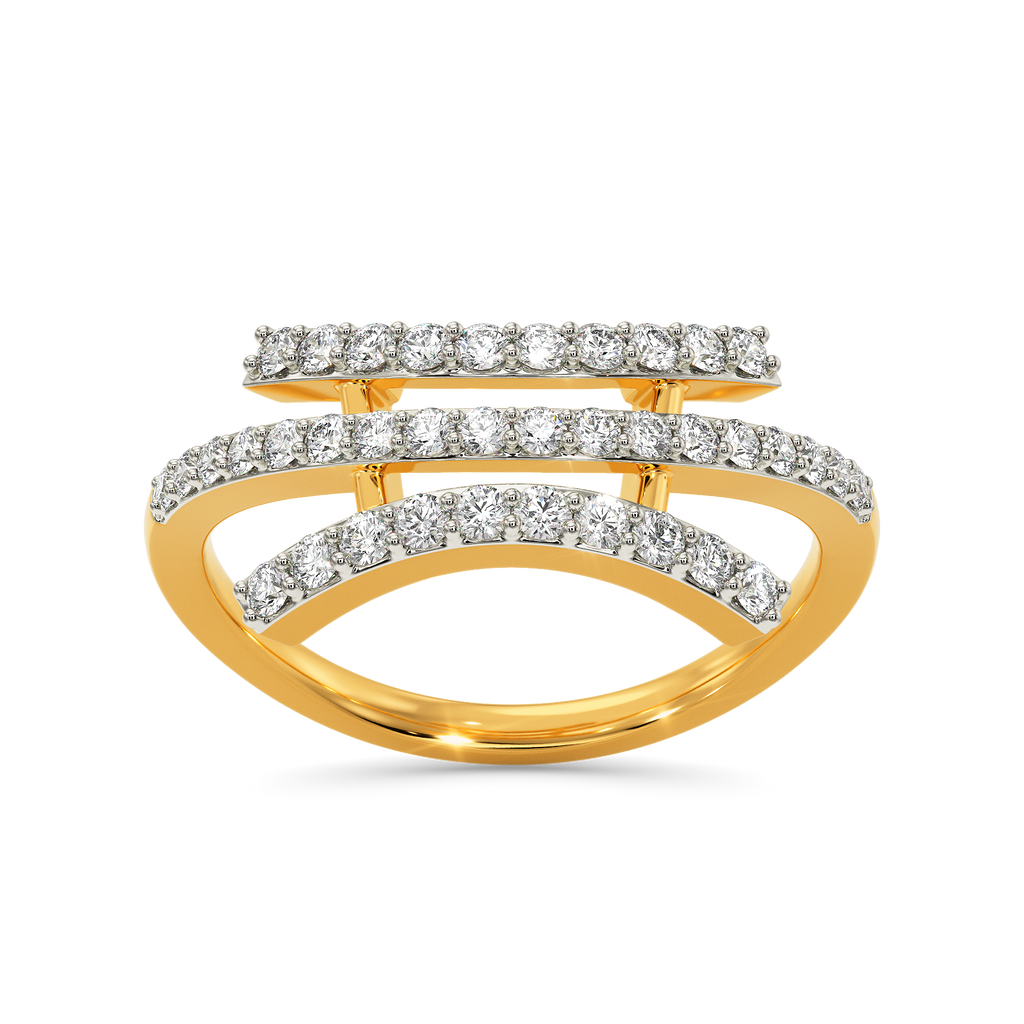 Layer Blink Diamond Rings