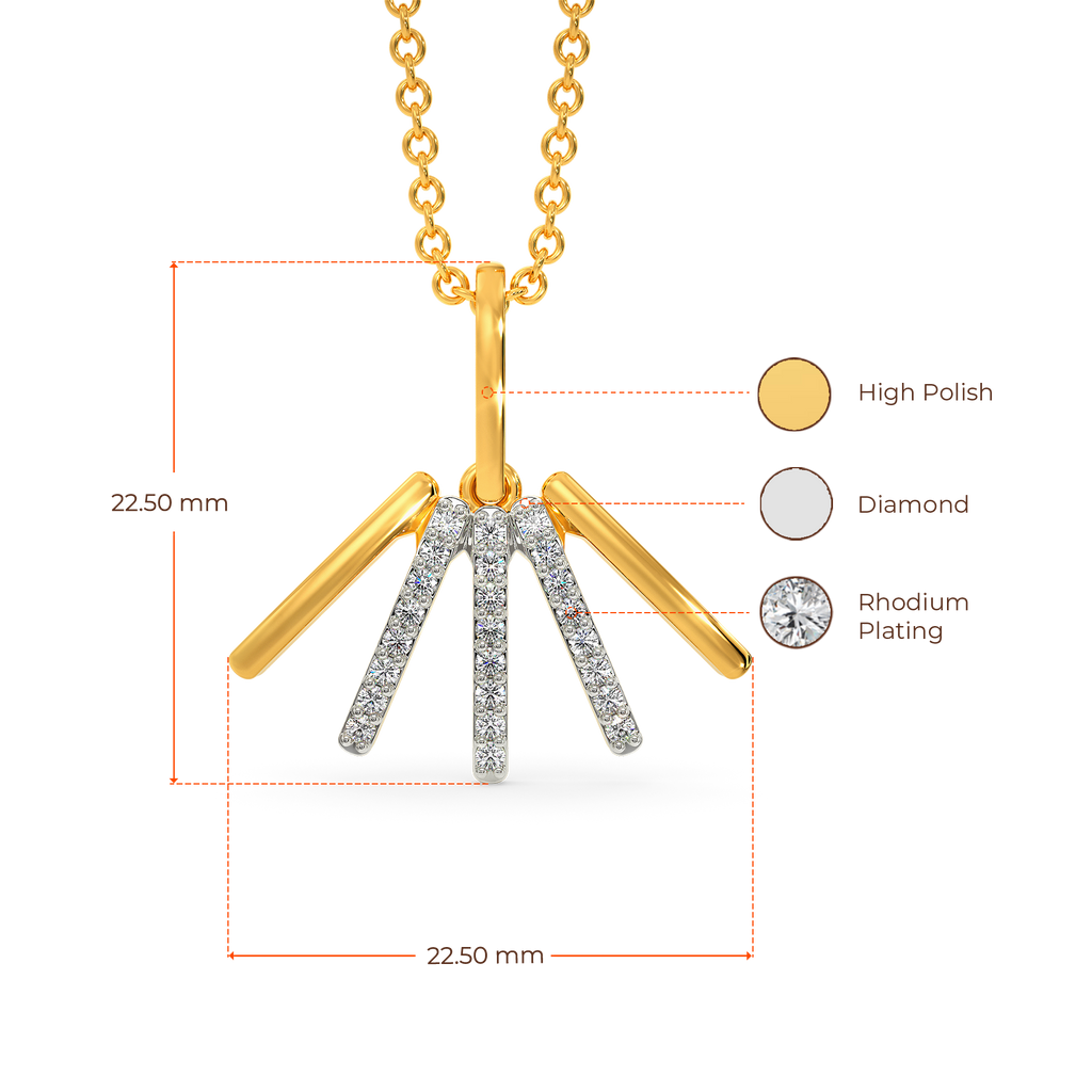 Layer Blink Diamond Pendants