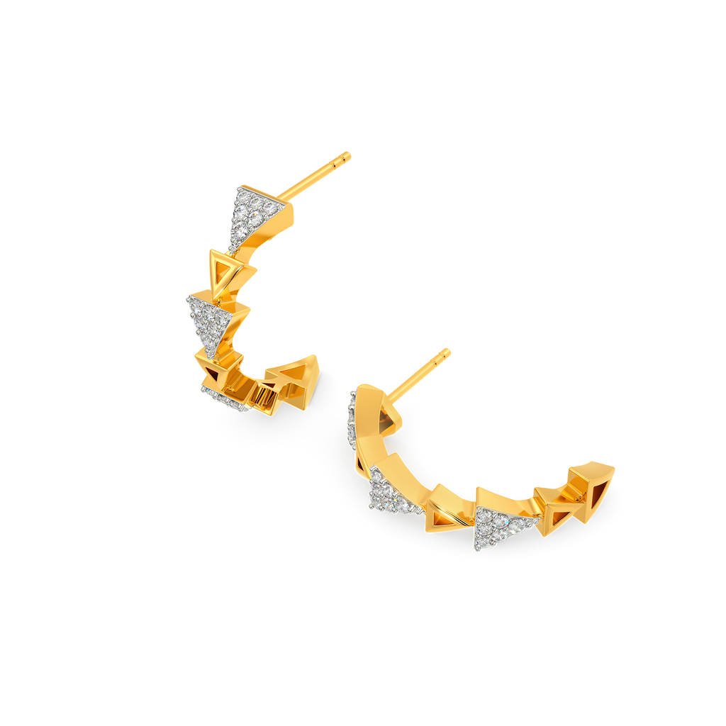 Minimal Defined Diamond Earrings