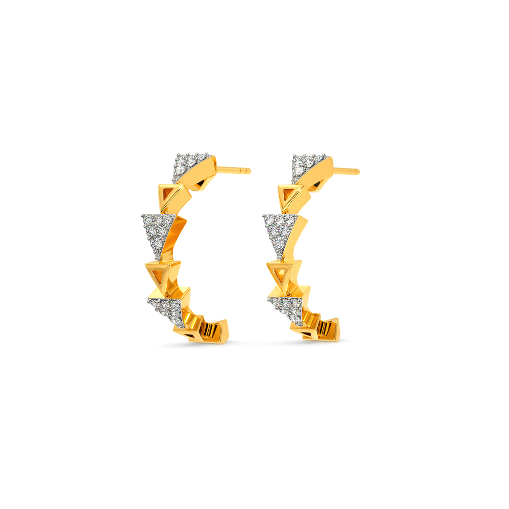 Minimal Defined Diamond Earrings