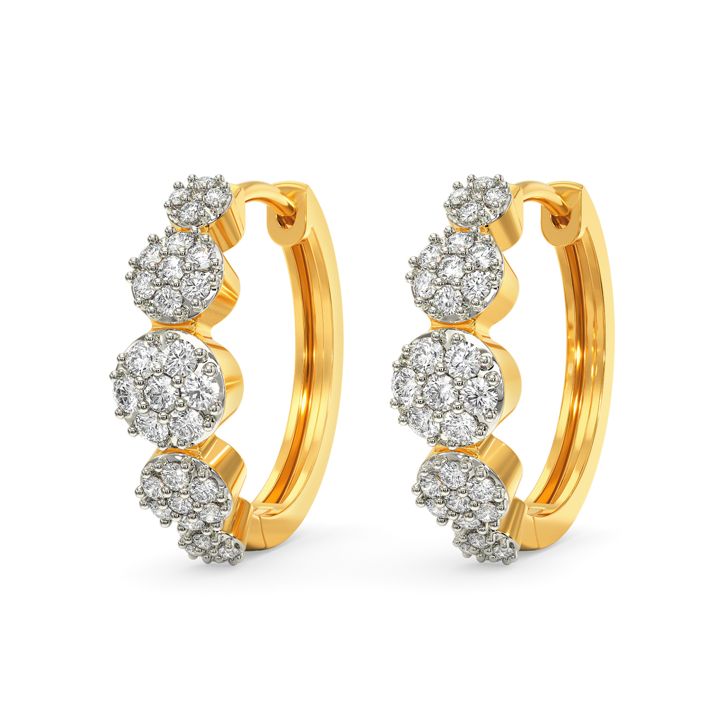 Minimal Buzz Diamond Earrings