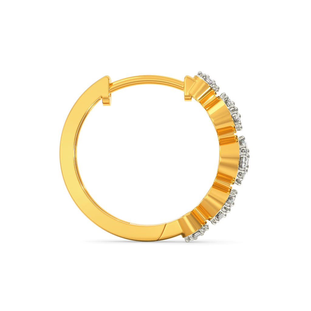 Minimal Buzz Diamond Earrings