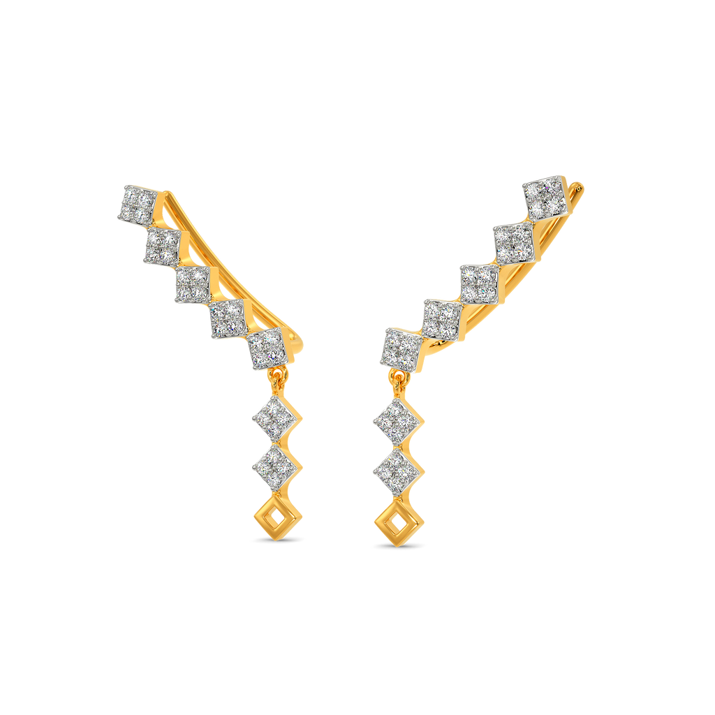 In a Minimal Mood Diamond Earrings