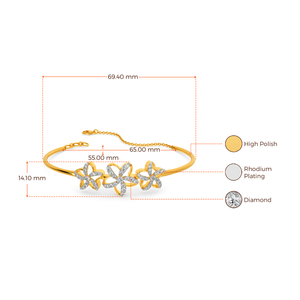Flora Obsessed Diamond Bangles