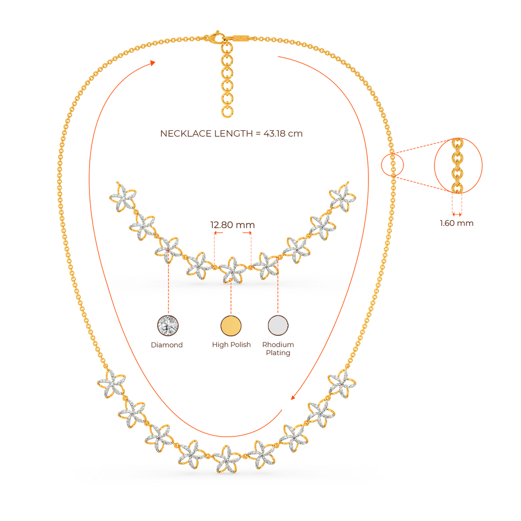 Flora Obsessed Diamond Necklaces
