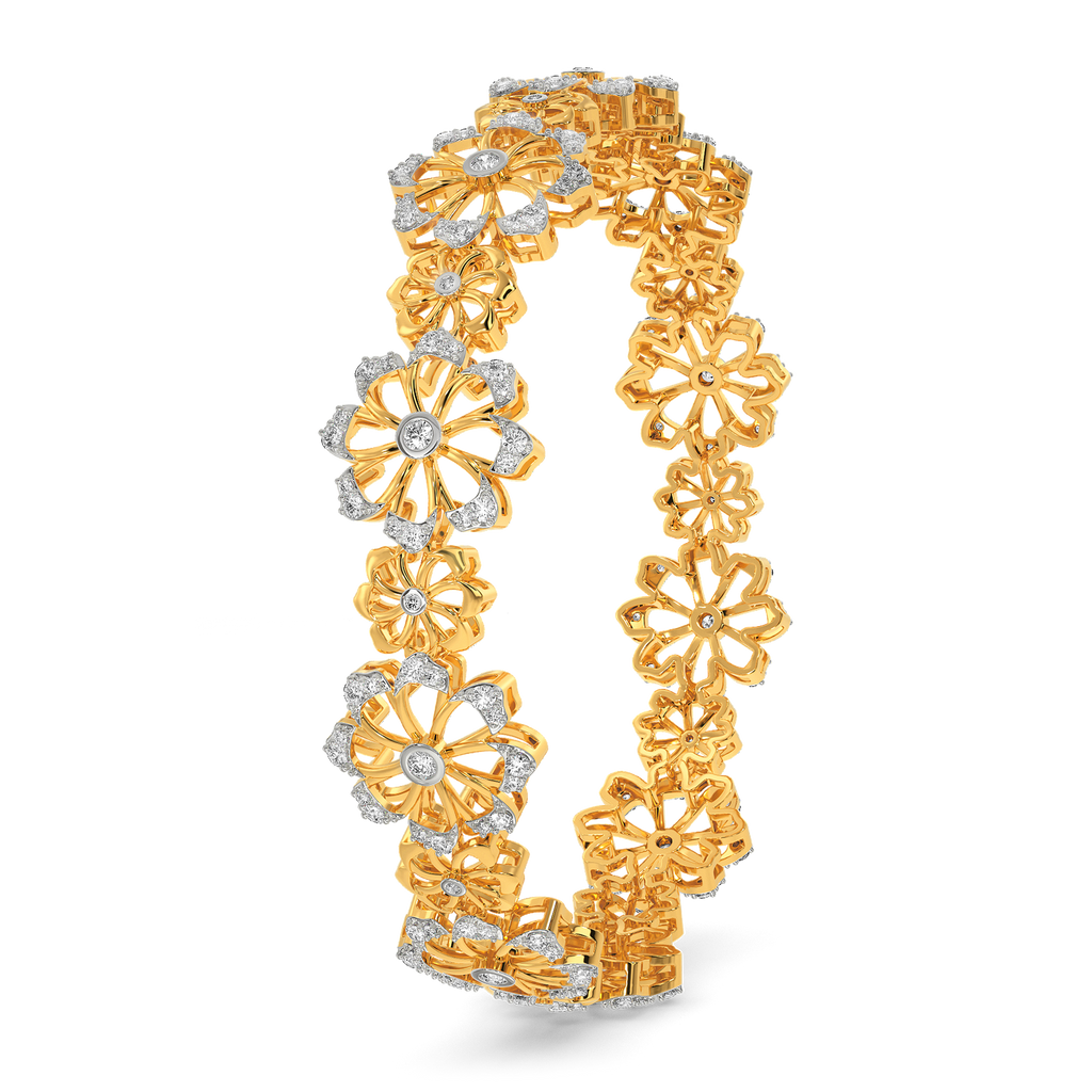 World of Blooms Diamond Bangles