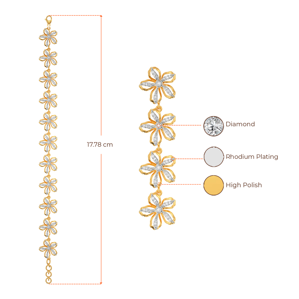 Petals Story Diamond Bracelets